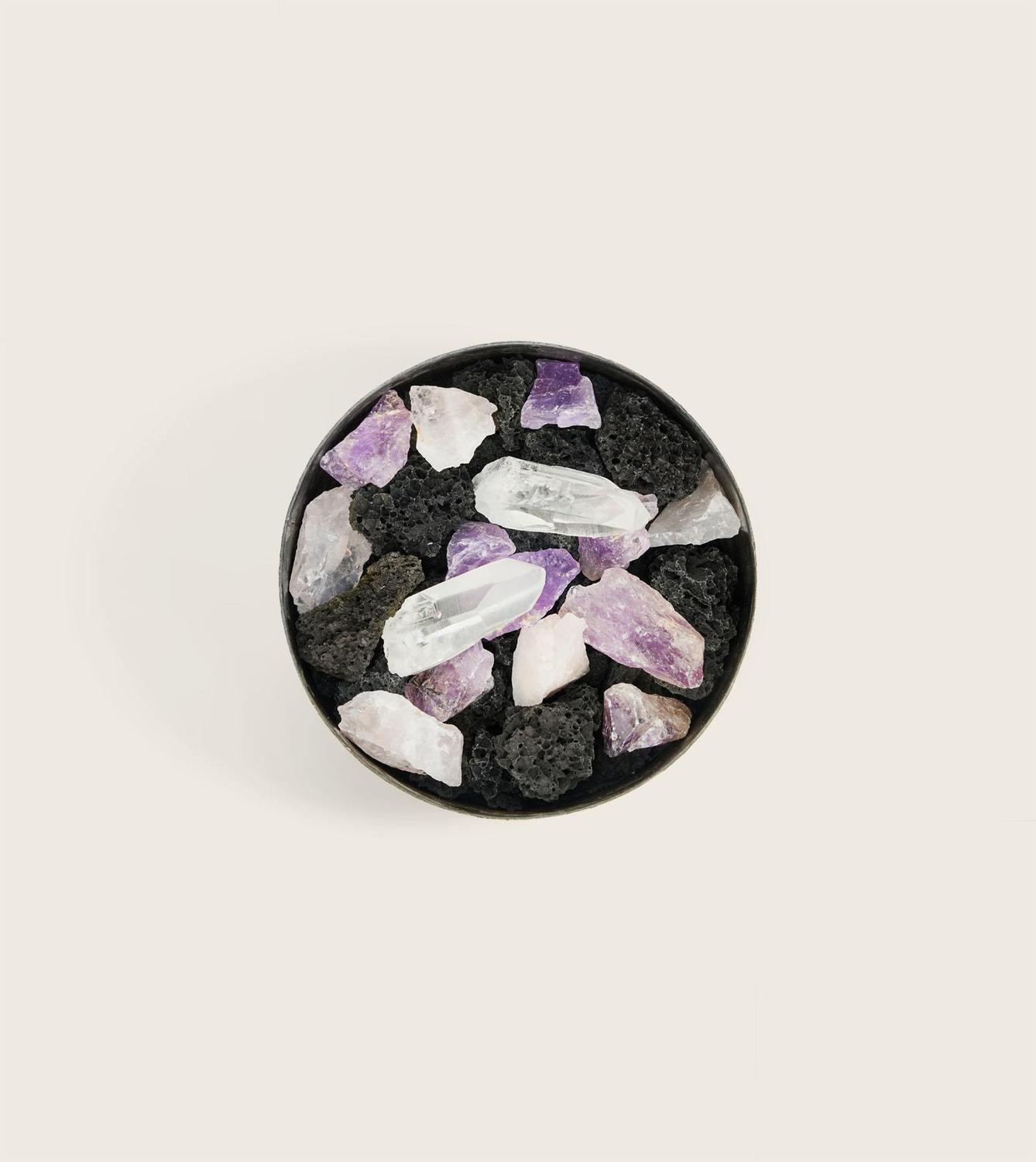 Pot Pourri Mineral Totem Lava Rose Half Moon Cypres de Max