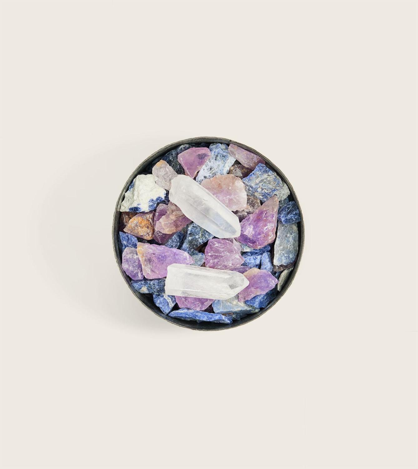 Pot Pourri Mineral Totem Purple Haze Circle Black Champaka