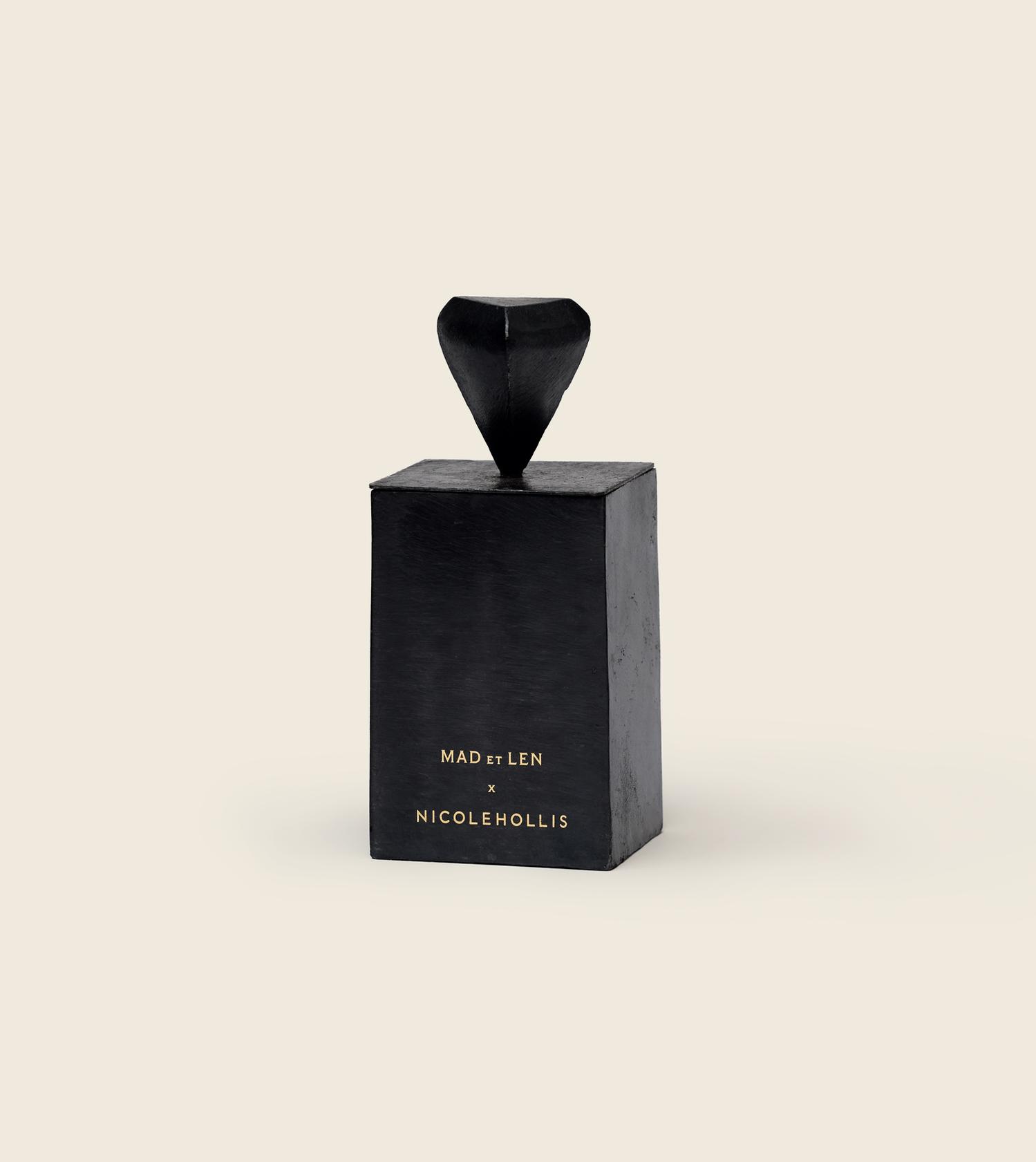 Bleu Outrenoir petite bougie-Nicole Hollis