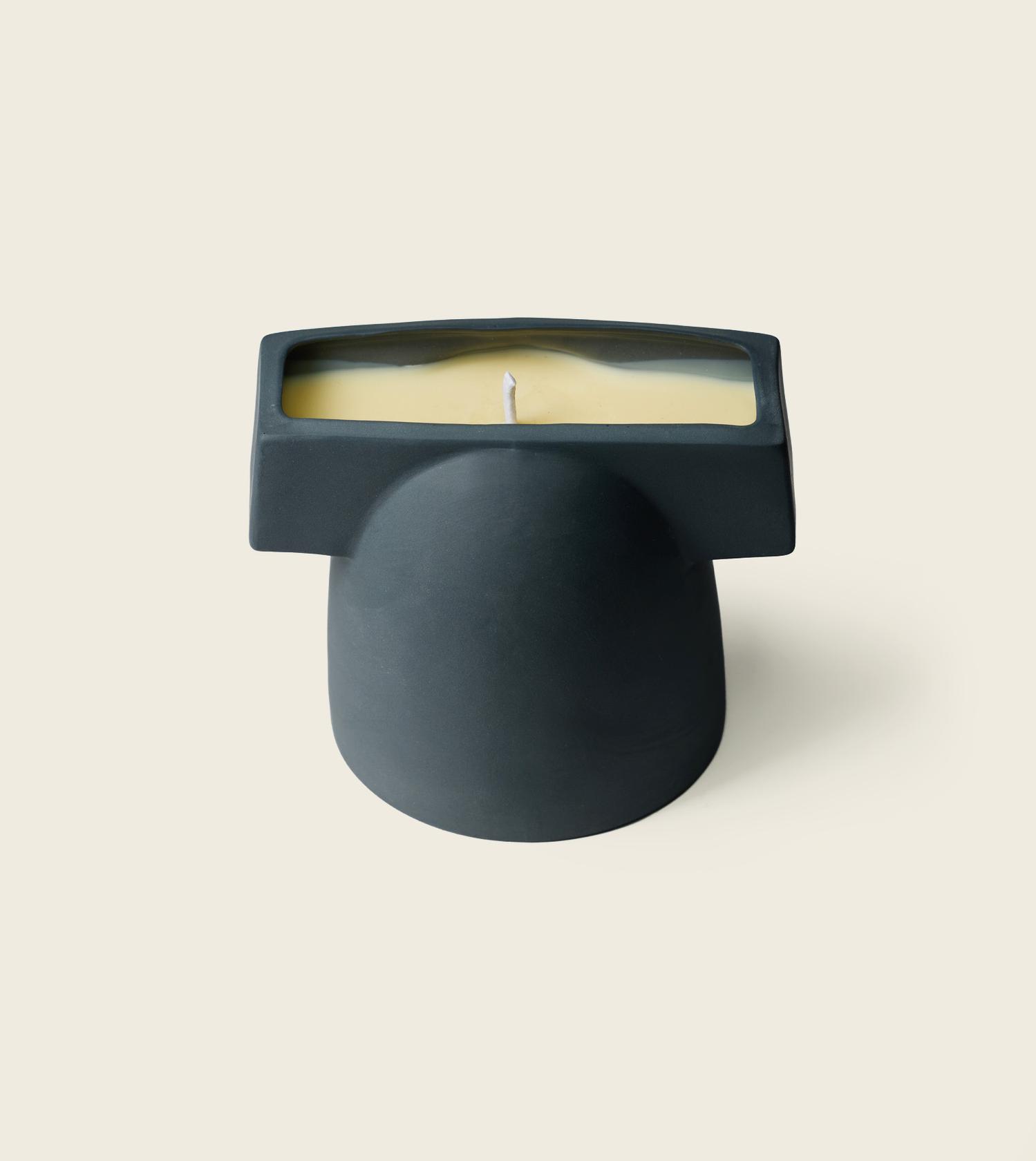 Bougie ceramique ardoise
