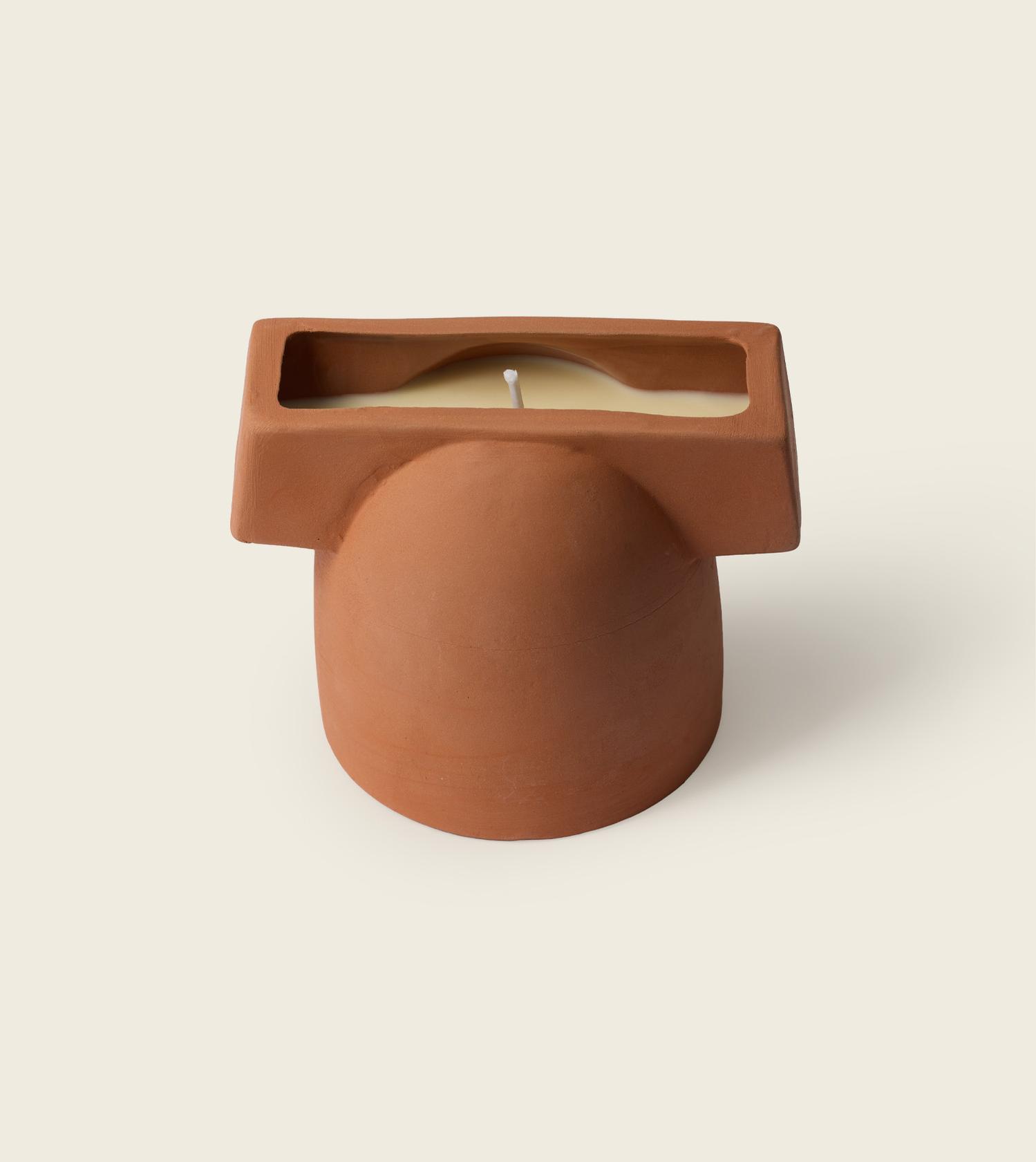 Bougie ceramique terra cotta