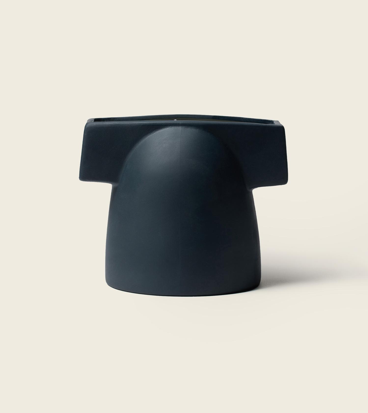 Bougie céramique terre noire