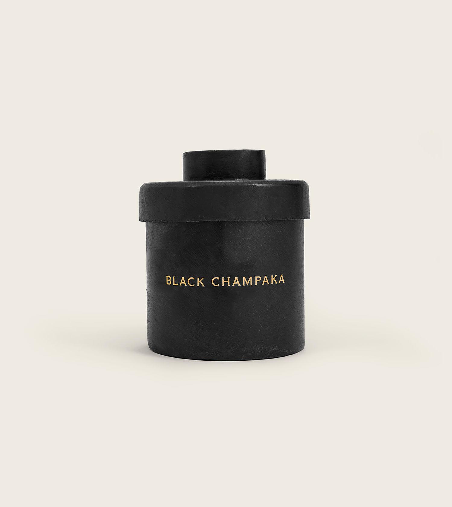 scented candle black champaka