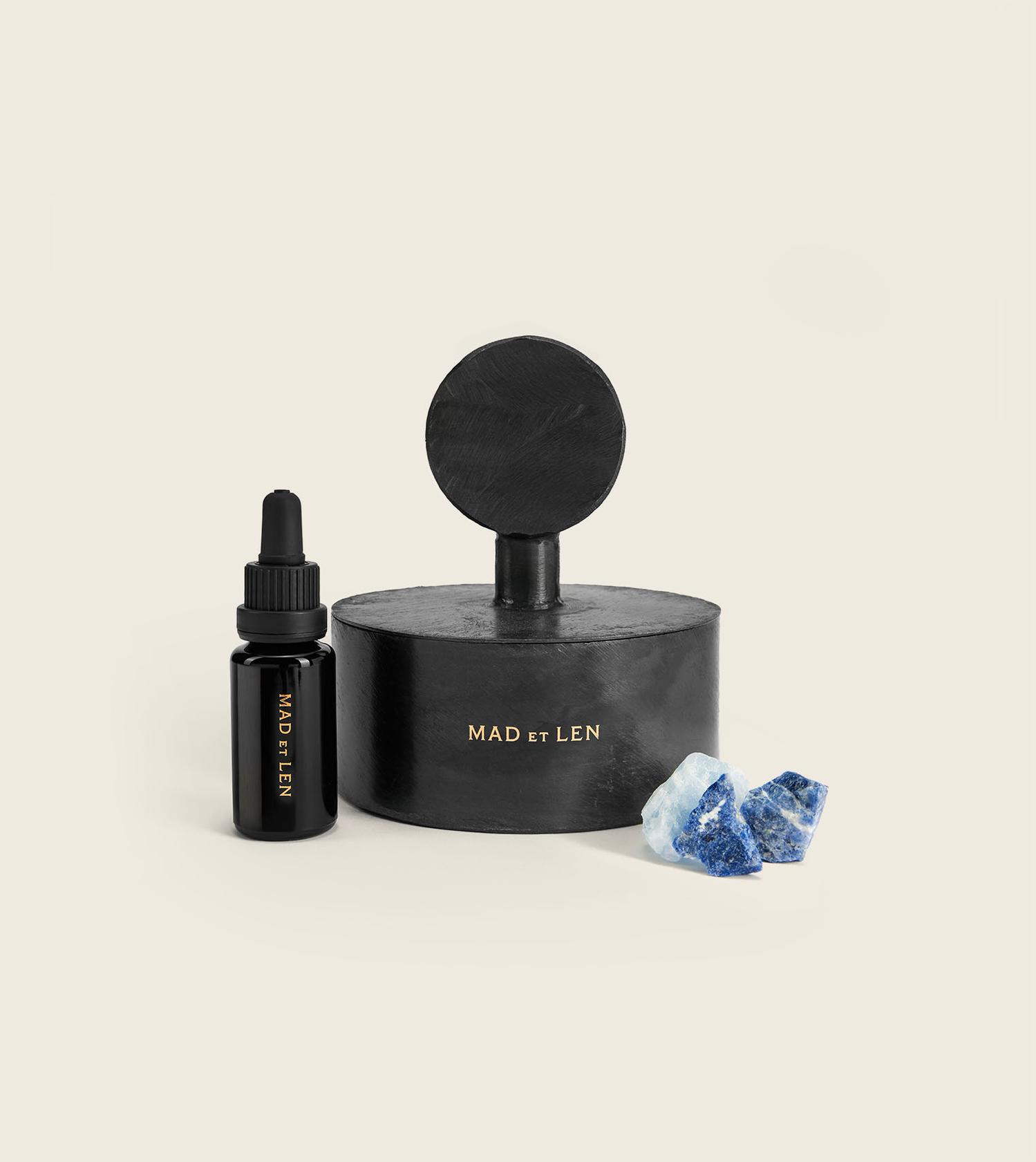 POT TOTEM BLUE CRYSTAL